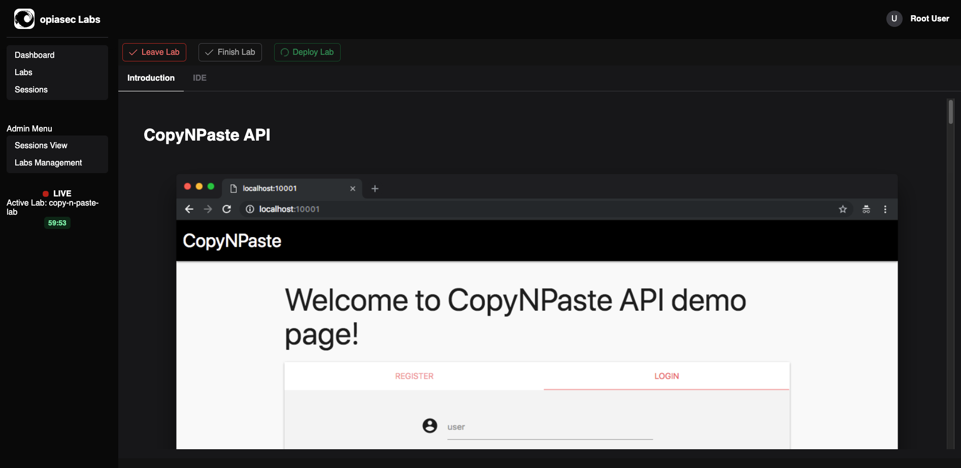 Deploy Lab